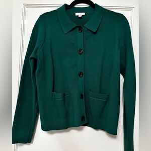 Hobbs Emerald Green Button-Up Women's Cardigan - perfect for St. Patrick’s Day